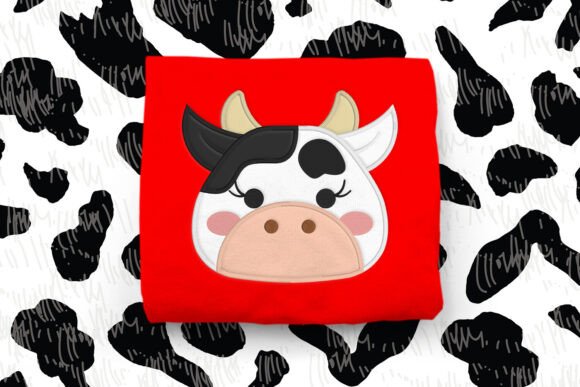 Cow Face Applique Embroidery Review for Boutiques