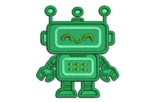 Green Robot Embroidery: A Seasonal Design Review