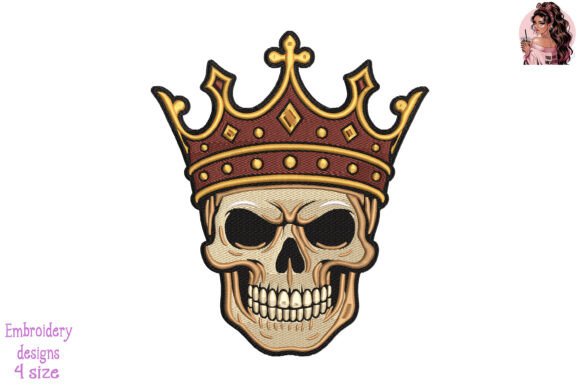 Skull King Embroidery: A Bold Design Review